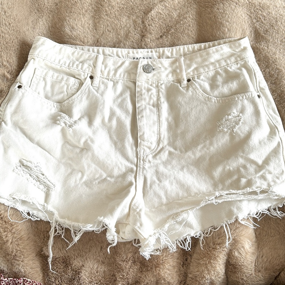 Pacsun Distressed High Rise Shorts